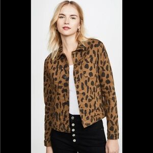L’Agence Celine Animal Leopard Print Jacket NWT S